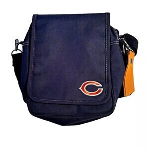 Little Earth Chicago Bears Women's Crossbody Satchel Bag/Purse Blue "C" Logo NFL